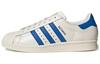 Originals Superstar 80s Удобные Скейтбордические Кроссовки Унисекс Бежевый Синий IF6292