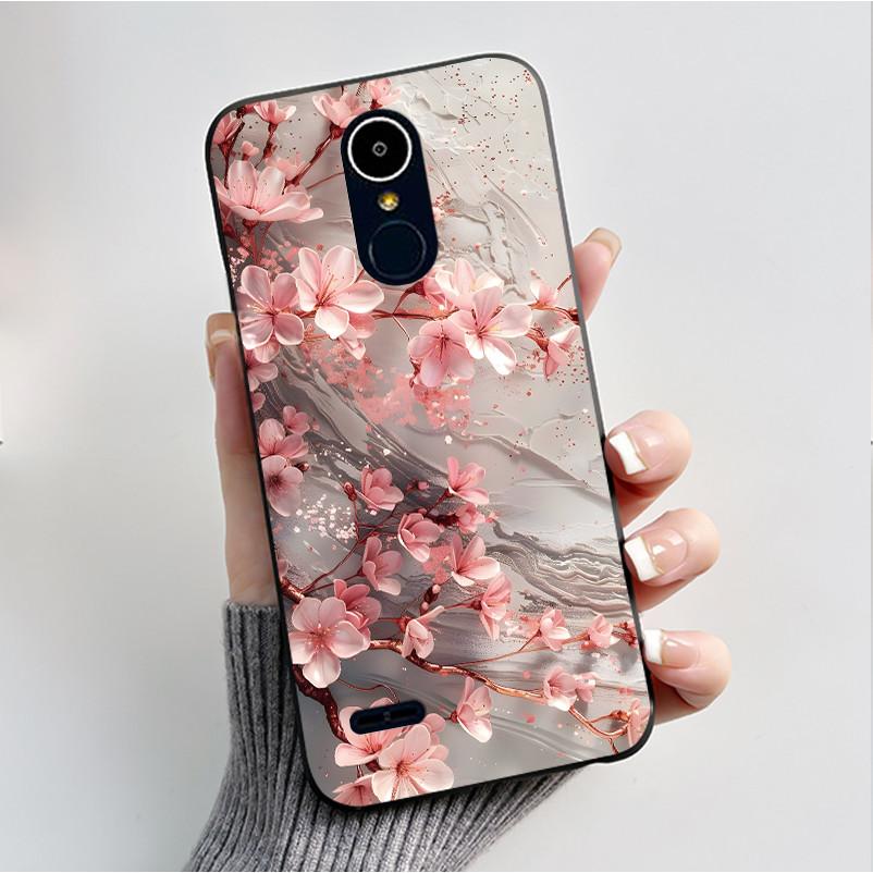 Чехол для LG K8 2017/LG K8 2018/LG K9 2018 Мягкий Силиконовый Черный Корпус для LG K10 2016/LG K10 2017 Чехол Милый Цветочный Мультяшный Чехол