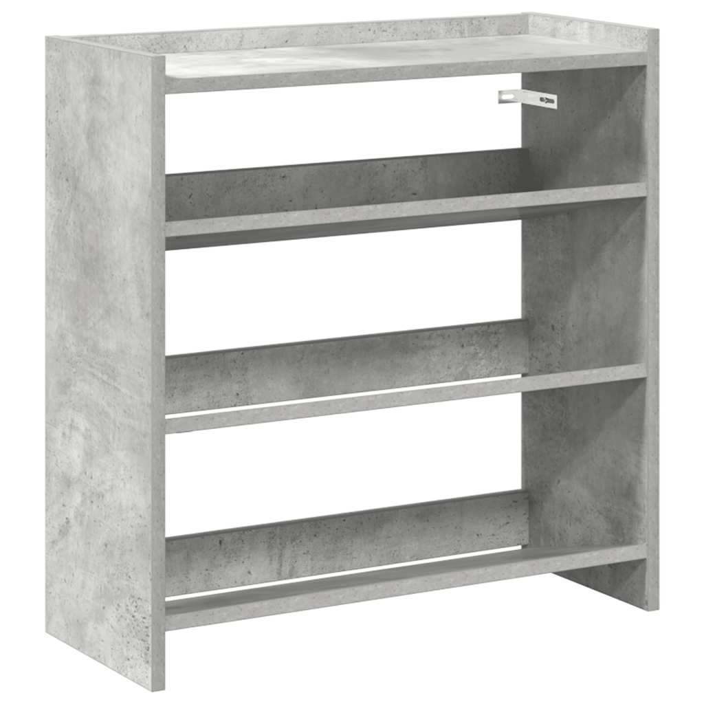 Shoe Rack Concrete Grey 60 x 25 x 62 cm Particleboard