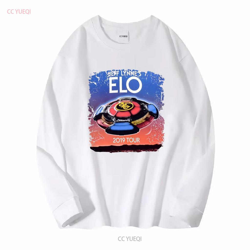 2019 Jeff Lynne s ELO Electric Light Orchestra Тур Футболка Большая с длинным или коротким рукавом винтажная Стильная с эффектом потертости