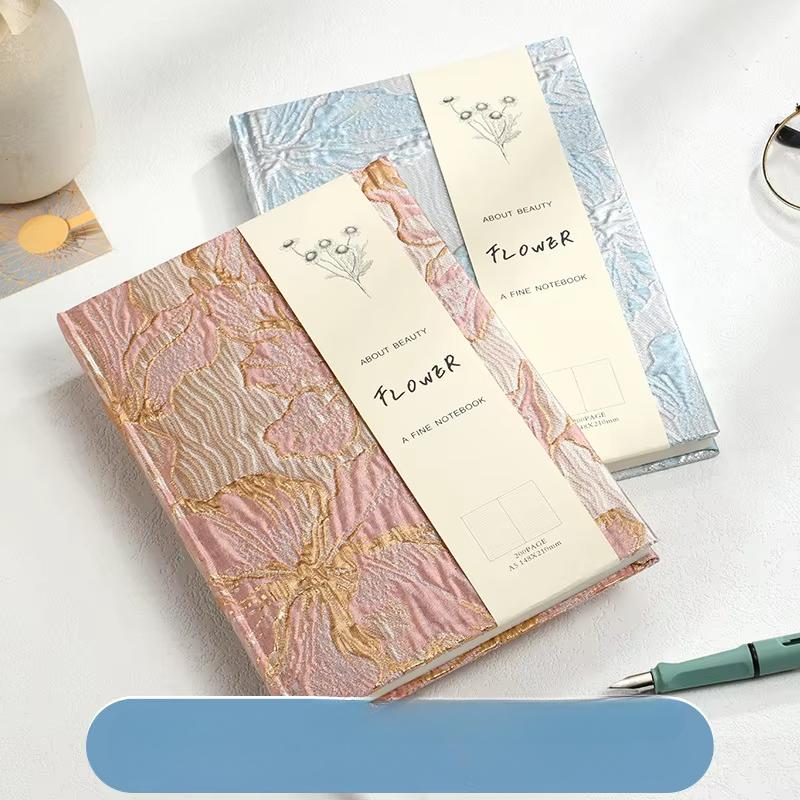 Тисненая лилия Ручная бухгалтерская книга Блокнот Campus A5 Канцелярские принадлежности Блокноты Альбом для рисования Офисные принадлежности Письменные блоки Школа