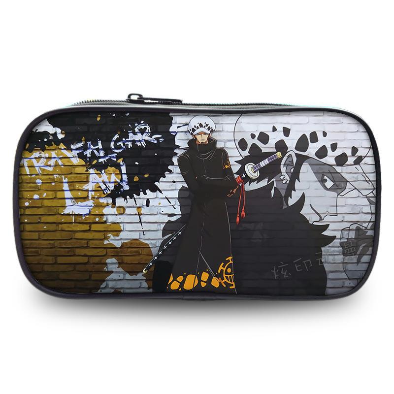 Luffy Pen Case: Large-Capacity Cartoon Stationery Bag for Male Students