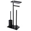 Floor Storage Rack Stainless Steel Toilet Paper Holder Bathroom Organizer Shelf Multifunctional Shelves Bathrooms Accessories