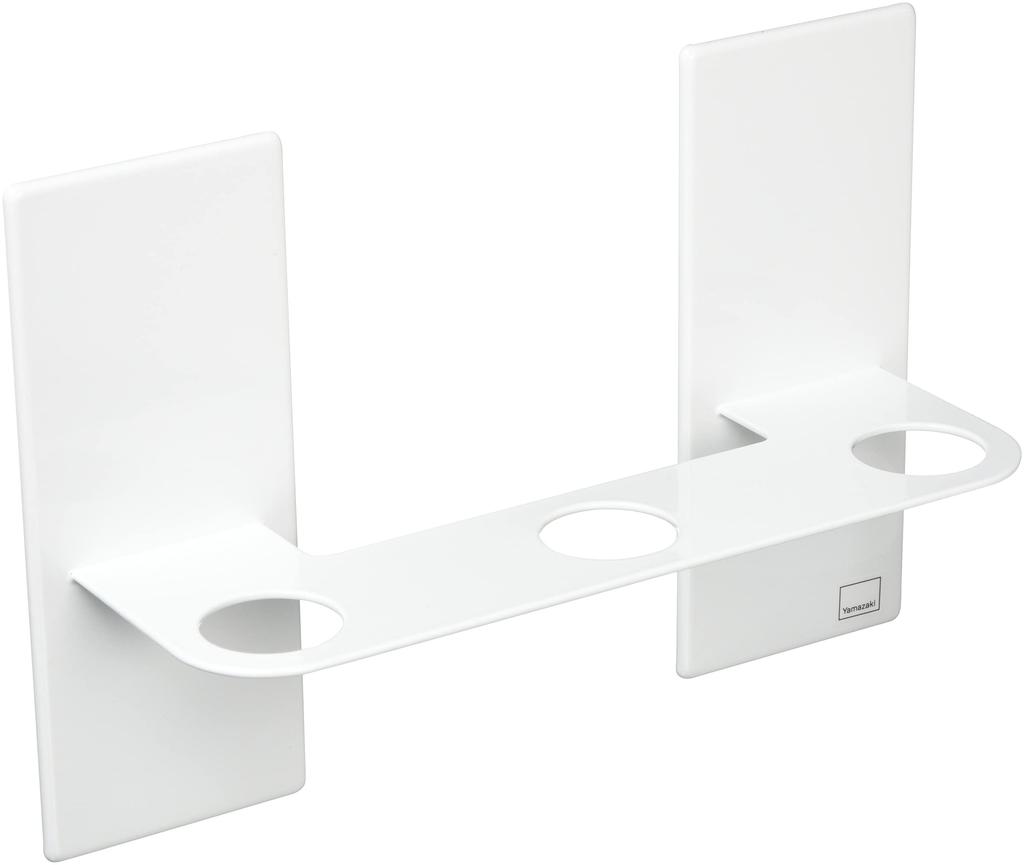 Yamazaki Magnetic Dispenser W25 X D8 X Floating Easy 5730 Holder, 3-Row, White, Approx. H17cm, Tower, Storage, Installation,