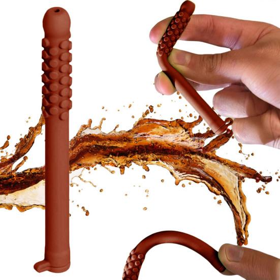 1/2Pcs Chewable Essential Oil Breath Stick Stress Anxiety Relief Fruit Flavors Concentration Improving Reusable Kids Adults Silicone Chew Stick