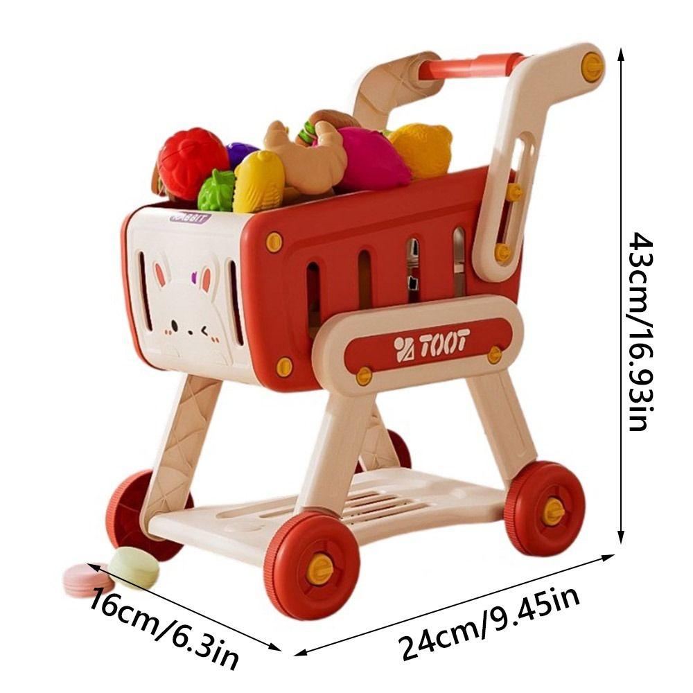 32PCS/Set Fruit Snacks Kitchen Toy Simulation Design Role Playing Toy NEW Shopping Cart Toy Gift