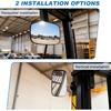 Universal Magnetic Forklift Rearview Mirror 8.2X4.8", Square HD Wide-Angle Convex Mirror Suitable For Tractors, Forklifts - 2 Pcs