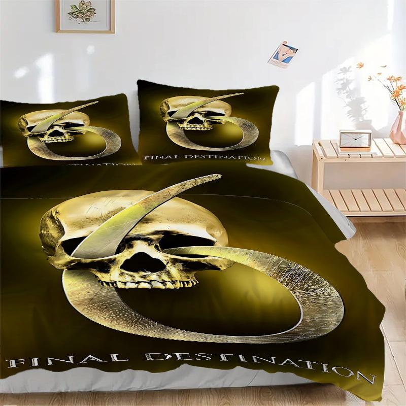 3pcs Final Destination Duvet Cover Set (1 Duvet Cover + 2 Pillowcases, No Core) - Comfortable, And Breathable Bedroom Decoration yy251104011