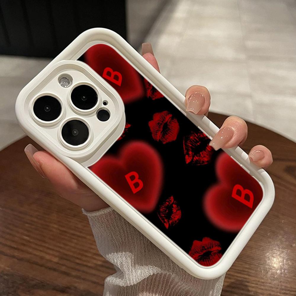 LZ22 Lips Kiss Digital Design силиконовый чехол для телефона Xiaomi 11 Lite 5G 14T Redmi 14C 13C A3 Note 12 11 9 10 13 Pro Plus противоударный задний чехол