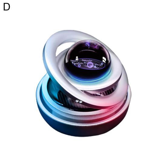 Exquisite Car Fragrance Diffuser Multi-purpose Stylish Solar Rotating Planet Auto Perfume Ornament