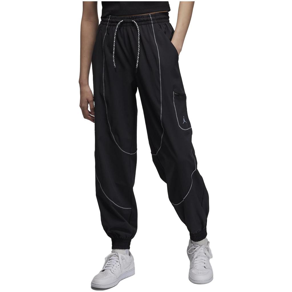 Jordan Женские быстросохнущие трикотажные брюки Sport Line с манжетами, черные FB4660-010