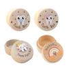 Baby Tooth Memory Box Gender Neutral Keepsakes Organizers for First Teeth Baby Keepsakes Wood Nursery Storage