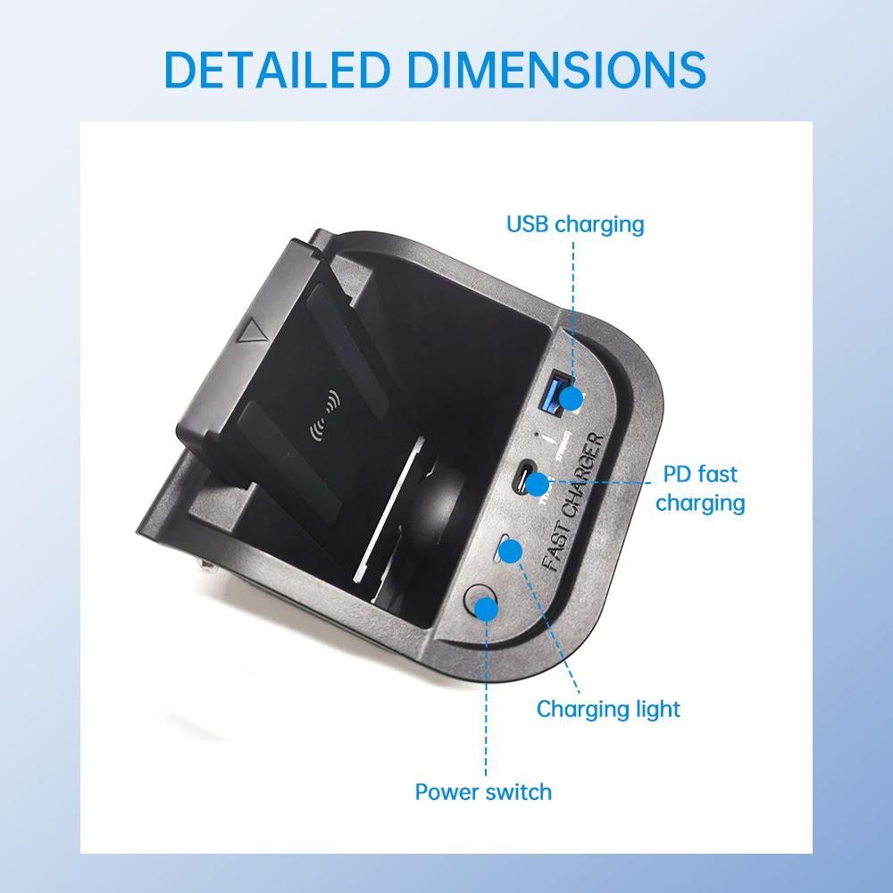 Wireless Car Charger for Mercedes Benz a Class W176 2013-2018 GLA Class 2013-2019 B Class 2011-2019 - Car Accessories