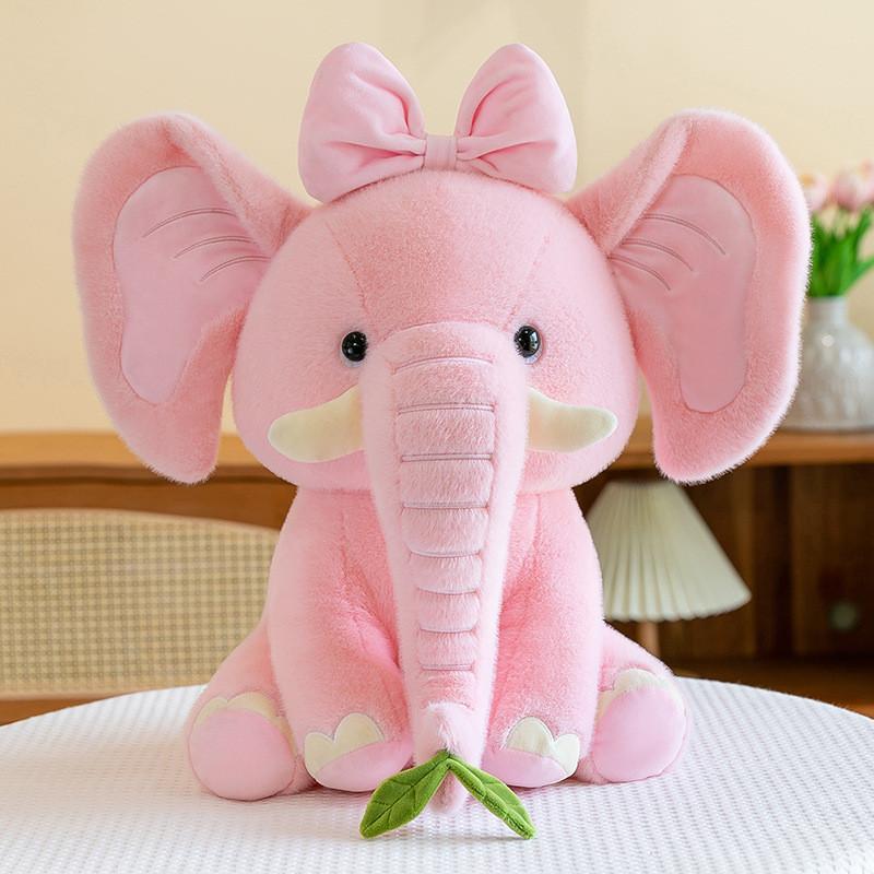 Elephant Plush Doll Animal Stuffed Toy Sleep Companion Room Decoration Kid Gift