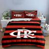 Red-black stripes, "CRF" emblem. Bedding sets Duvet cover sets Duvet covers Pillowcases(1 * Duvet Cover 2 * Pillowcases without duvet insert)