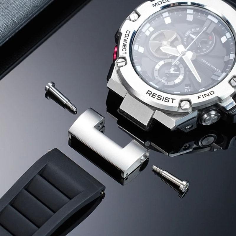 Для часов G-SHOCK Casio Серии GST-B100/210/W300/S100/1110 GST-S110/410 Ремешок Браслет Адаптер из Нержавеющей Стали Соединитель для Часов