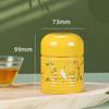 Round Tea Box Compact Tea Container Convenient Tea Storage Box Tinplate Tea Canister Tea Storage Jar for Various Teas