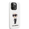 Karl Lagerfeld KLHCP14LSNIKBCH iPhone 14 Pro 6.1" hardcase biały/white Silicone Ikonik