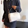 Foreign Plush Portable Small Bag Women'S Retro Fashion Messenger Bag Fashion Portable Hair Bag