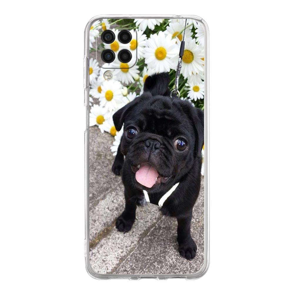 Милый мопс чехол для телефона Samsung Galaxy A13 A33 A35 A55 A73 A53 A23 A51 A71 A21S A12 A31 A41 A05s A03S A15 A25 A32 5G