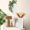 1PC Fashion Flower Vase Wall Hanging Groove Design Wood Vase Home Decor Plant Holder