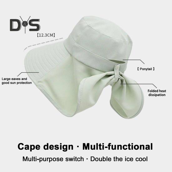 Sun Hat for Men Women Wide Brim UV Protection Bucket Hats with Neck Flap Summer Fishing Hat for Hiking Travel And Outdoors