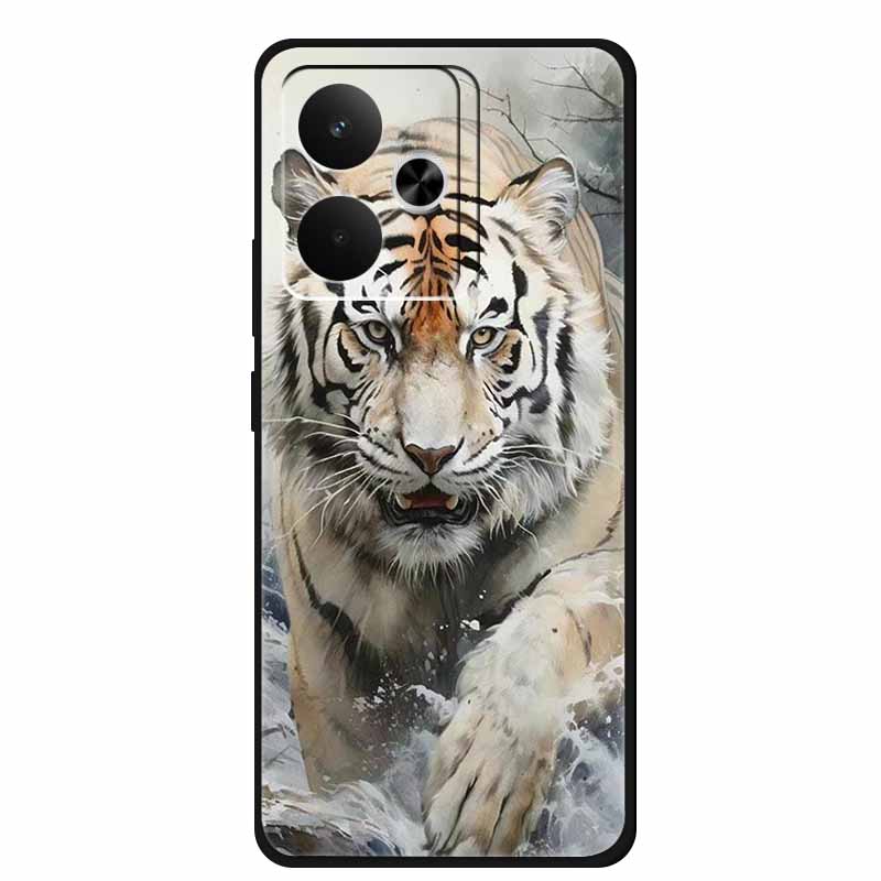 Для телефона Realme GT 7 T 7T Чехол Модные Фото Черный Силикон Мягкая Задняя Крышка Чехол Для Realme GT 7T GT7 7 T Чехол GT7T Coque Capa