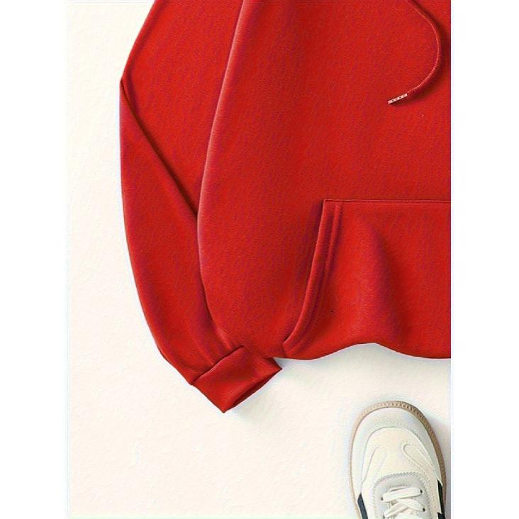 Women's Autumn Winter Casual Christmas Letter Print Fleece Hoodie, Fashionable, Comfortable & Durable