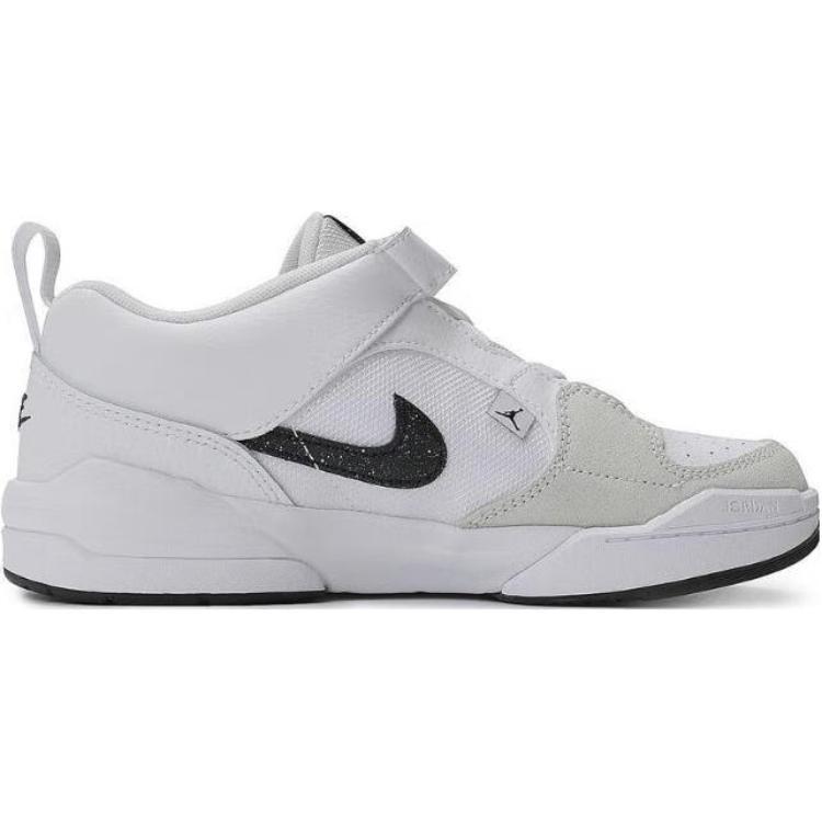 Jordan Stadium 90 Cushioning, Wear Resistant Low top Children's Basketball Shoes White Gray Children Aged 3 7 Years Old Kids' DX4398-112
