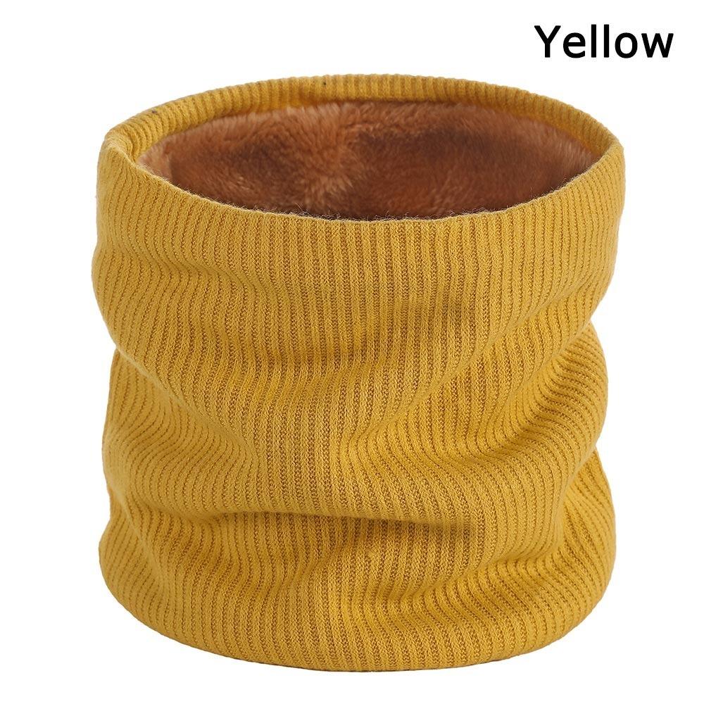 Теплый шарф-труба для шеи, вязаный шарф, двухслойная грелка для шеи, модная маска для езды, женская/мужская