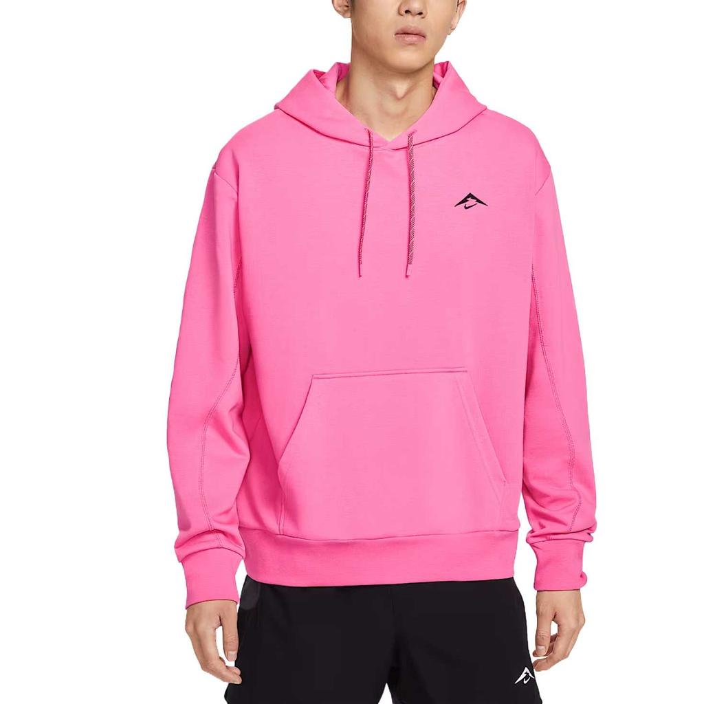 Nike Мужские толстовки Dri Fit Приглушенный фиолетово-розовый/Черный с капюшоном Умеренные HJ3571-684