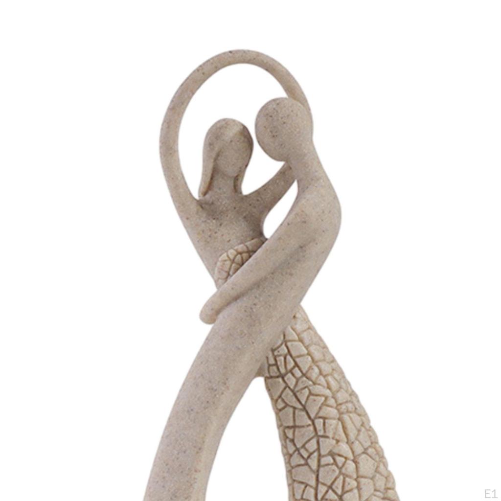 Абстрактная статуя пары, фигурка из смолы, минималистские художественные поделки, обнимающиеся для