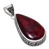 Подвеска из натурального красного лабрадорита из стерлингового серебра 925 пробы 2,56 дюйма G0l95