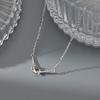 S999 Pure Silver Knotted Necklace Female Niche Design Clavicle Chain Light Luxury High Sense Necklace