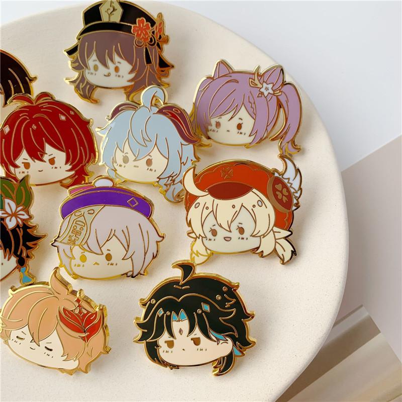 Игровой персонаж мультфильма Genshin Impact Периферийная брошь