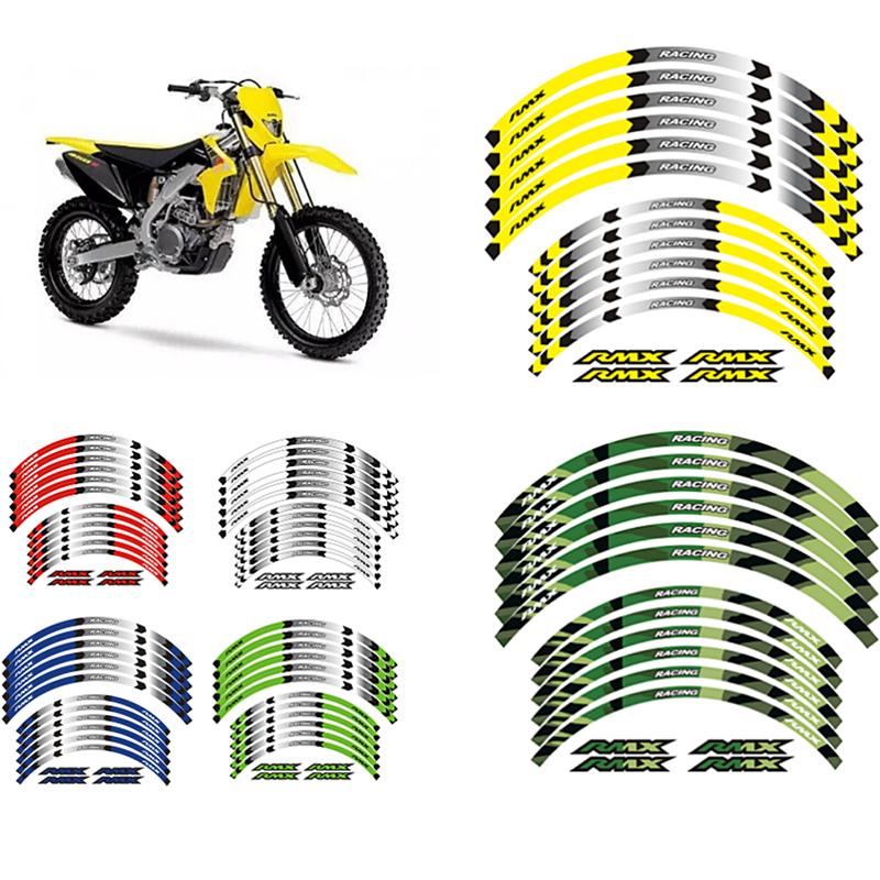 "21 "18 RIM WHEEL STRIPES TAPE STICKERS FOR Suzuki RMX 450Z 2010 2017-