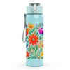 1PC Colorful Tropical Bird Group 750ml Color Plastic Sports Water Bottle Leakproof Flip Straw Lid For Sports Office Home Use
