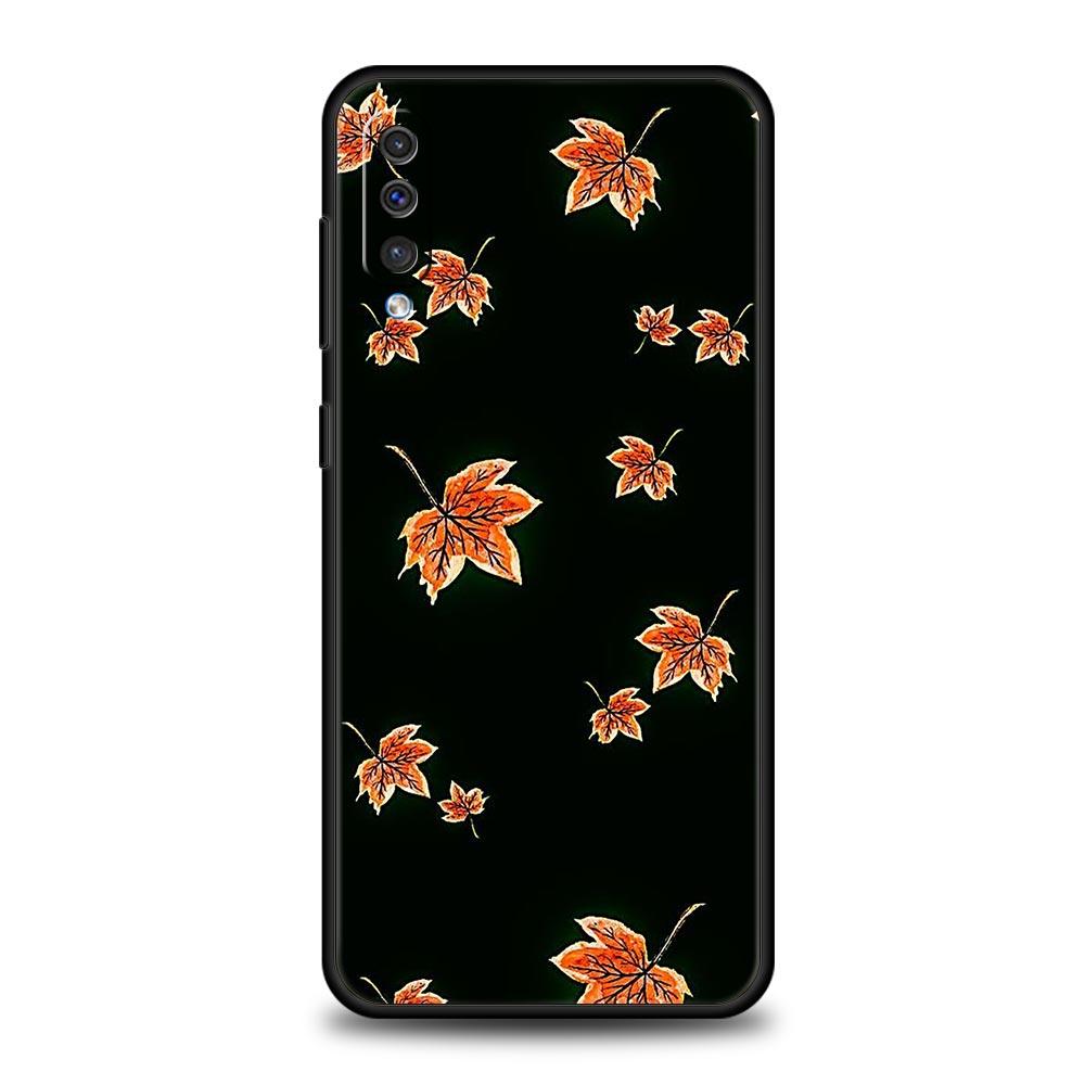 Листья падают лиса тыква Хэллоуин Чехол Для Samsung A54 A52 A14 A50 A70 A30 A40 A20S A20E A02S A12 A22 A34 A42 A32 5G A04s Чехол