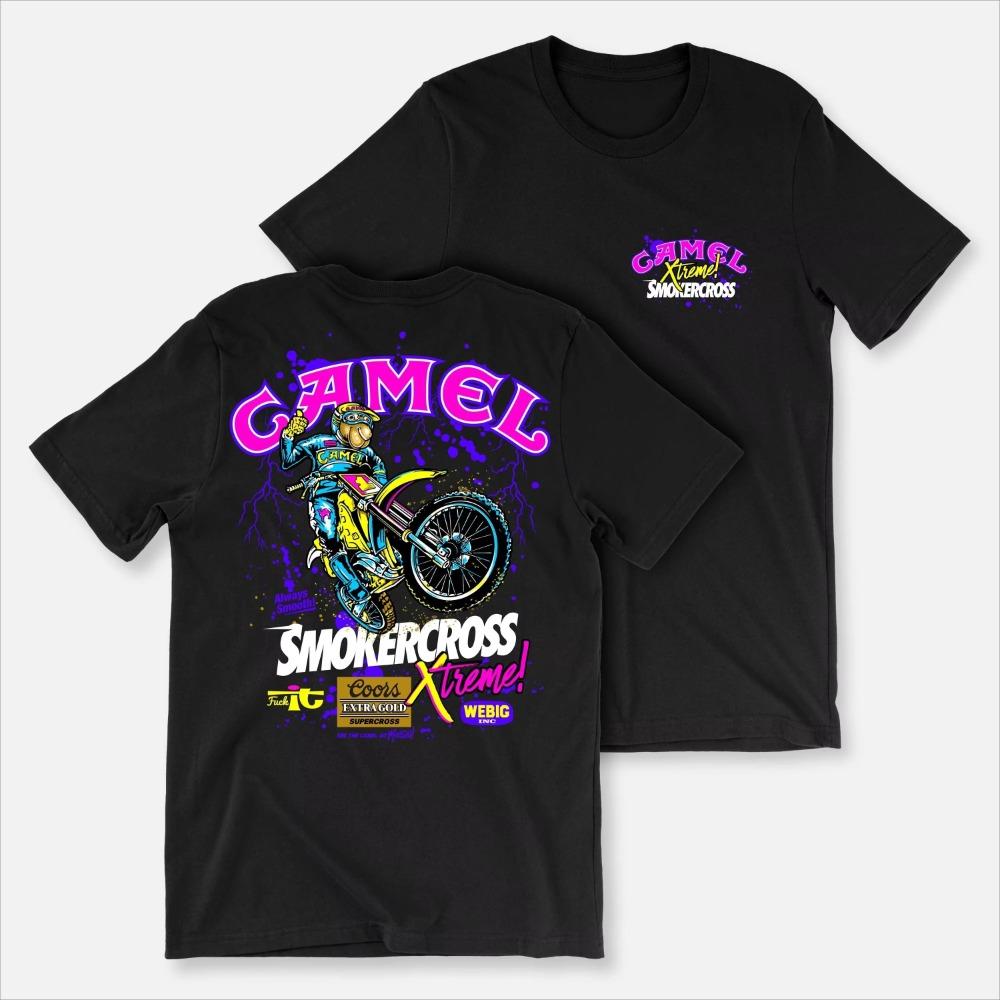 2025 Лето Новая Camelgasm Xtreme Smokercross Футболка Мужская Женская Хлопковая Футболка Летние Топы Ретро Уличная Брендовая Футболка