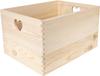 Creative Deco Boite Rangement En Bois Rose - 30 X 20 X 14 Cm (+/- 1 Cm) - Avec Couvercle - Boite En Bois - Boîte Caisse Malle Coffre