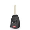 Модифицированный корпус выкидного ключа Dandkey для Chrysler 300C Jeep Dodge Compass Wrangler Patriot Брелок 2/3/4 Кнопки Чехол для дистанционного ключа автомобиля