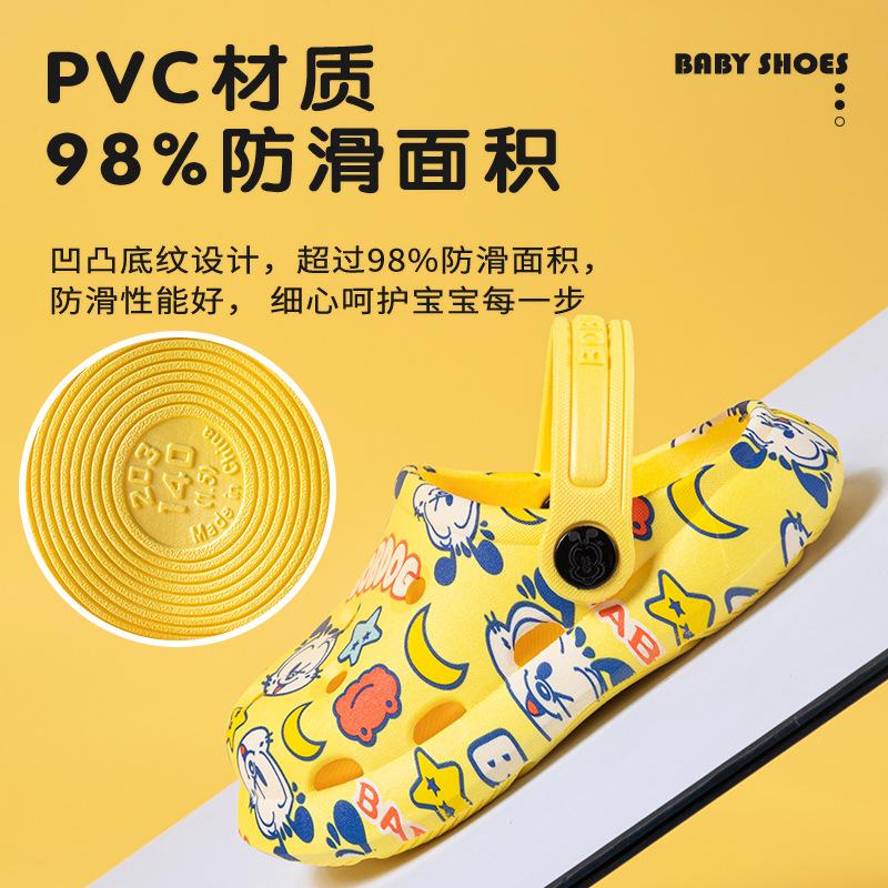 Детская обувь с отверстиями, летняя детская обувь для мальчиков и девочек, нескользящая пляжная обувь, классные тапочки для улицы