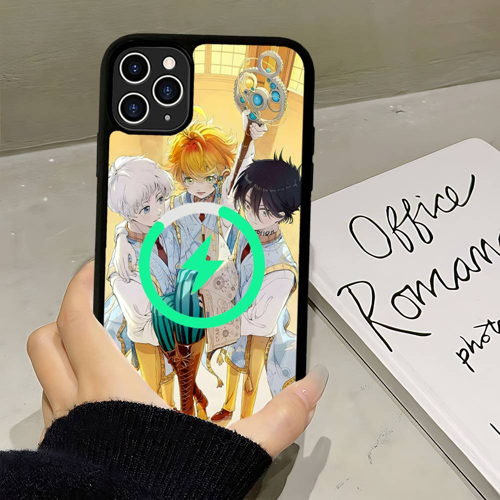 Чехол для телефона The Promised Neverland Для iPhone 17 16 15 14 13 12 11 Pro Max Для беспроводной зарядки Magsafe Чехол