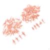 100pcs 1:87 HO Scale Unpainted People Figures Miniature Sandtable Models