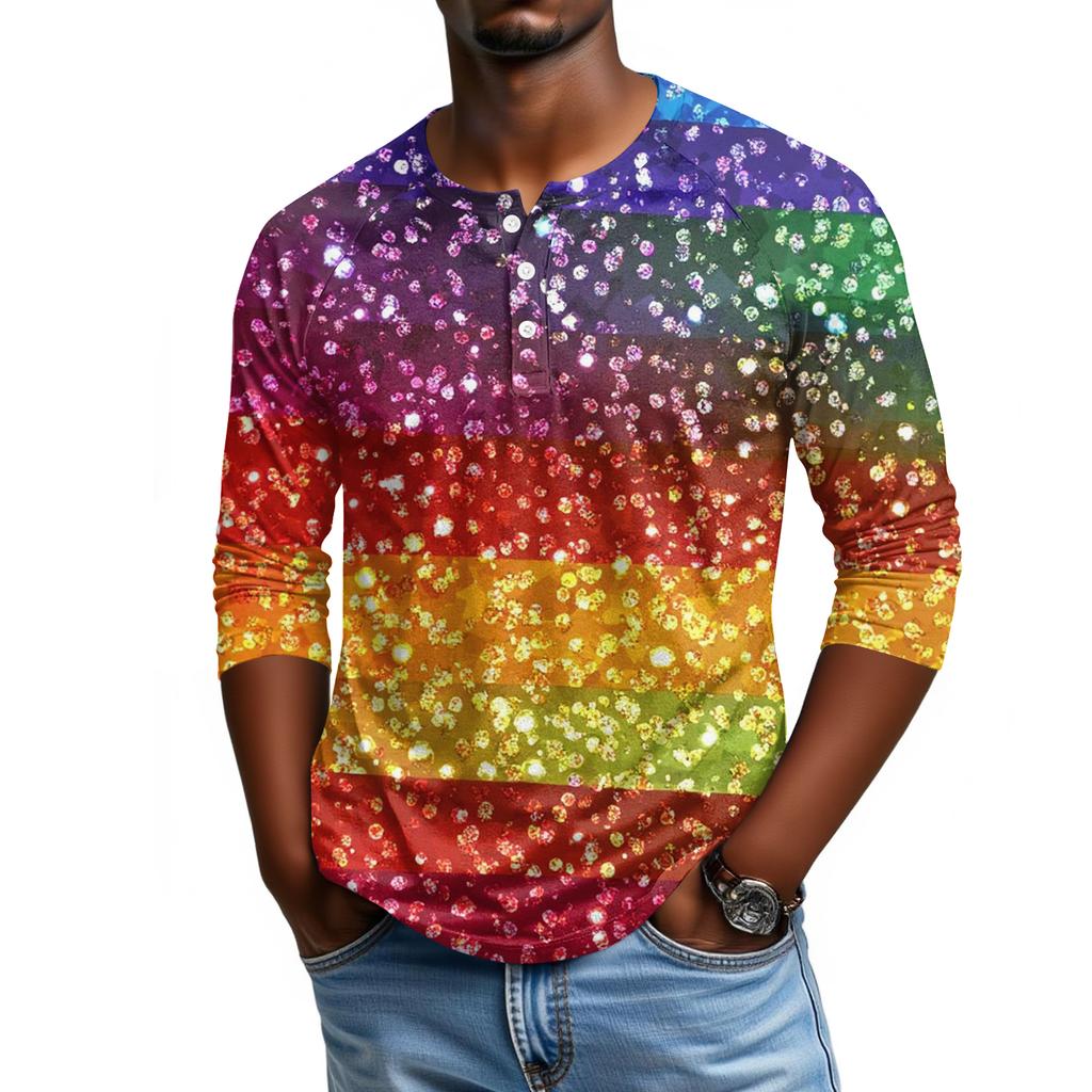 Мужской топ с рукавом реглан и рукавом три четверти