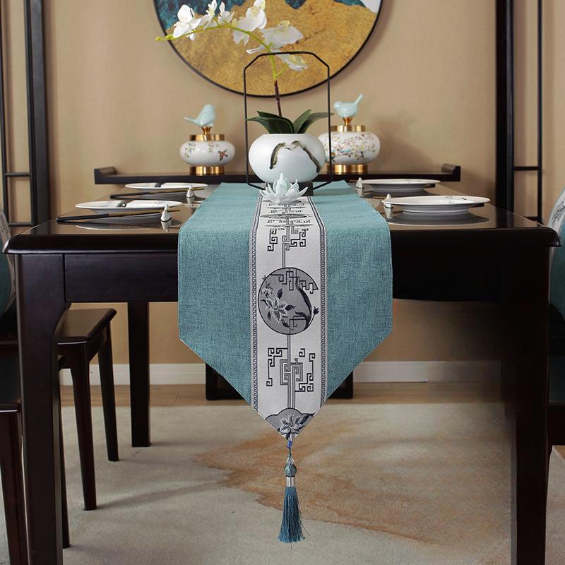 Водонепроницаемый новый китайский стиль настольный флаг чайная церемония дзен чайный коврик чайный стол ткань длинная полоса скатерть китайский стиль скатерть