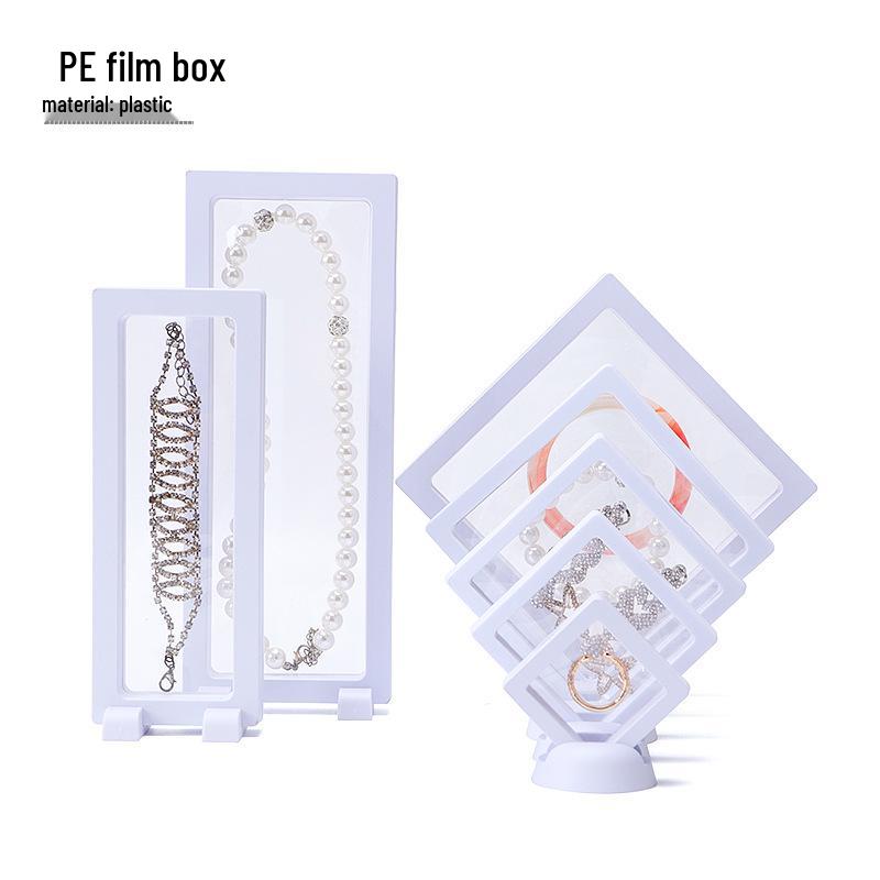 Прозрачная полиэтиленовая пленка Коробка для демонстрации и хранения ювелирных изделий - Органайзер для колец и значков с защитой от окисления