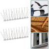 12Set/Box Stainless Steel Pest Control Thorn Nail Kit Balcony Bird Repeller Deterrent Garden Supplies Pigeon Spikes