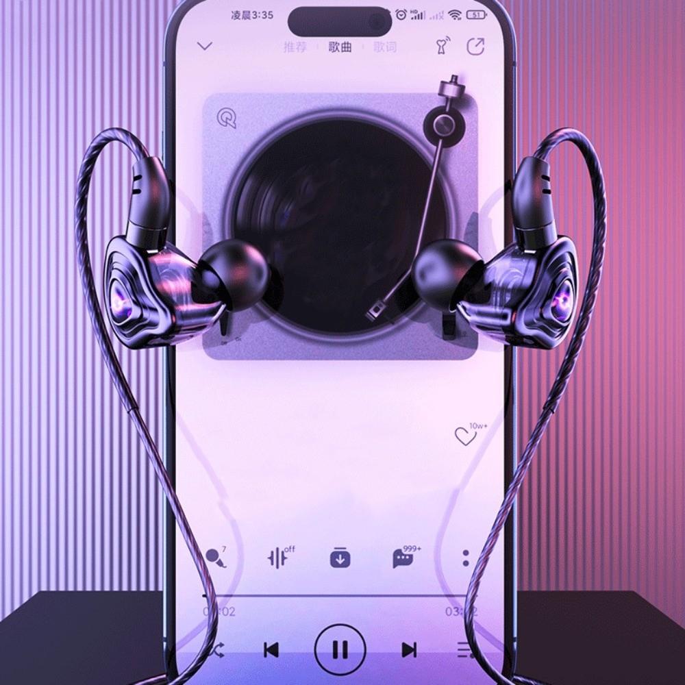 3,5 мм Проводные наушники для киберспорта Hi-Fi Стерео С шумоподавлением Внутриканальные наушники Микрофон Объемный Бас Проводная гарнитура