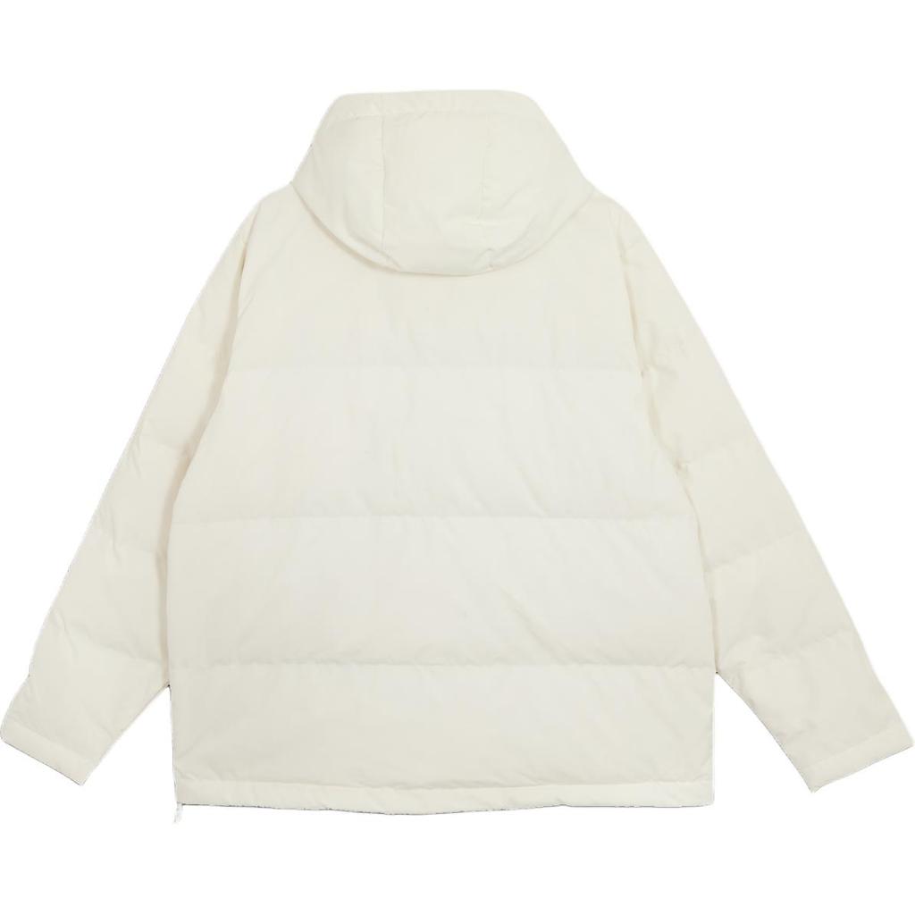 Puma Классическая свободная теплая куртка-пуховик с капюшоном и логотипом, унисекс, белая 625526-65